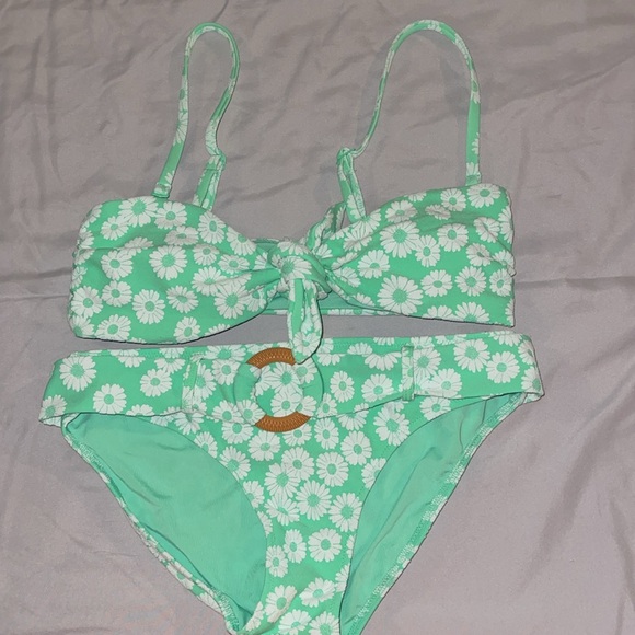 NWOT Aerie Jacquard Bikini Set - Picture 2 of 16